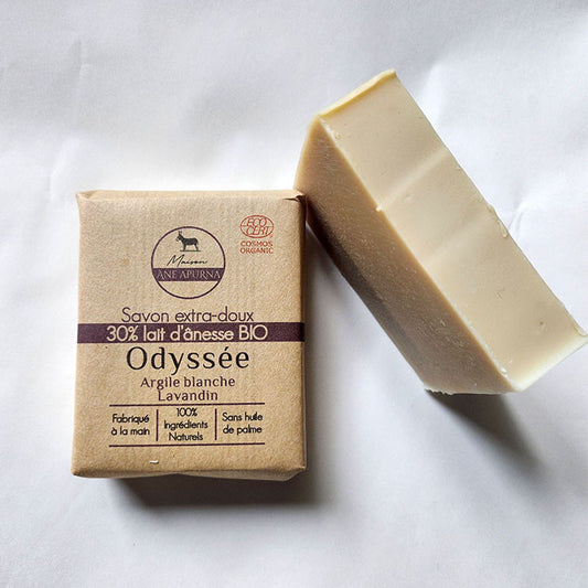 Savon Odyssée au lait d’ânesse – Peaux sensibles ou mixtes